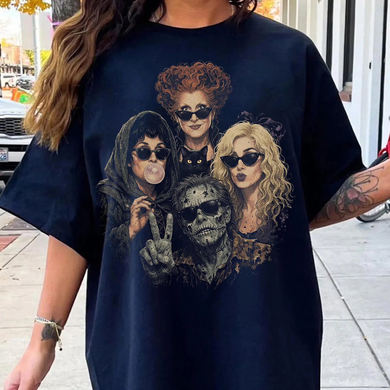 Retro Halloween Hocus Pocus Portrait Selfie Comfort Colors Shirt, Hocus Pocus Sanderson Sisters W... | Etsy (Global)