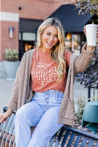 Pumpkin Queen Clay graphic Tee | Pink Lily