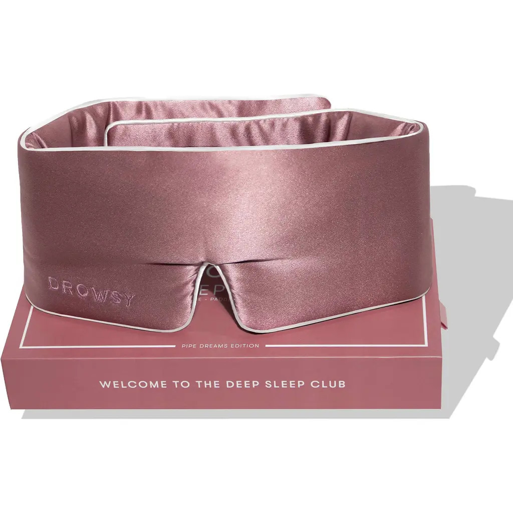 Drowsy Sleep Co. Pipe Dreams Sleep Masks in Damask Rose at Nordstrom | Nordstrom
