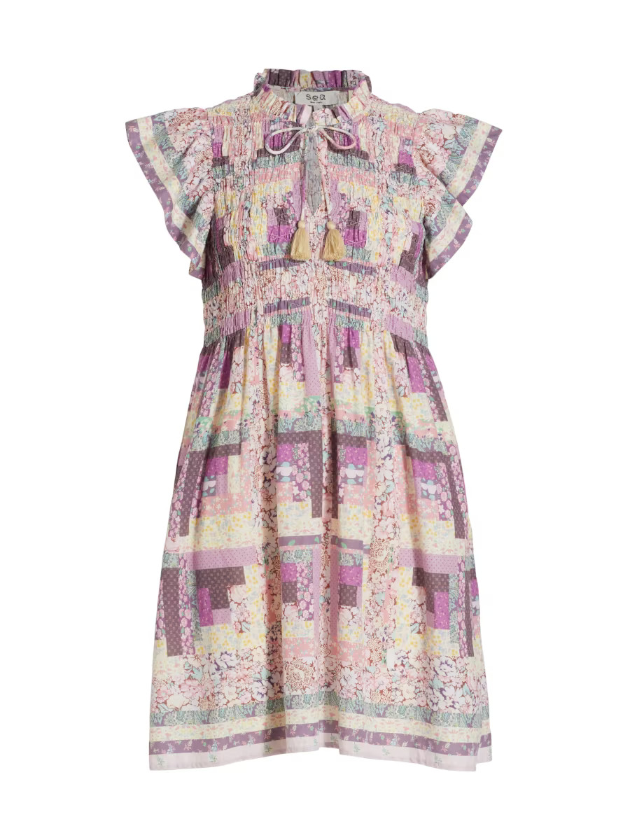 Sea Naya Flutter-Sleeve Dress | Saks Fifth Avenue