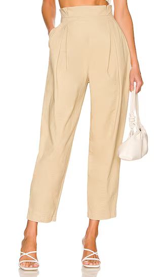 Paperbag Utility Pant in Beige | Revolve Clothing (Global)
