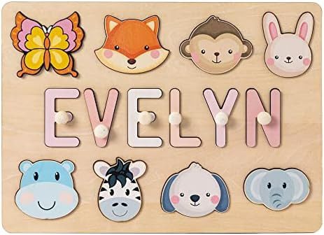 Name Puzzle for Kids Personalized- Gifts for Baby Girl and Boy with Gift Wrapping, Montessori Toy... | Amazon (US)