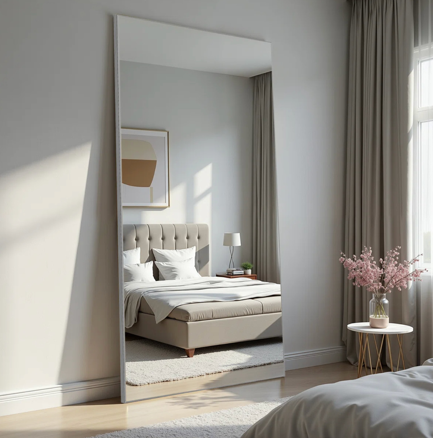 Some beautiful large mirrors that could possibly be removed from their frames to create a DIY gym mirror! 

 

#LTKHome