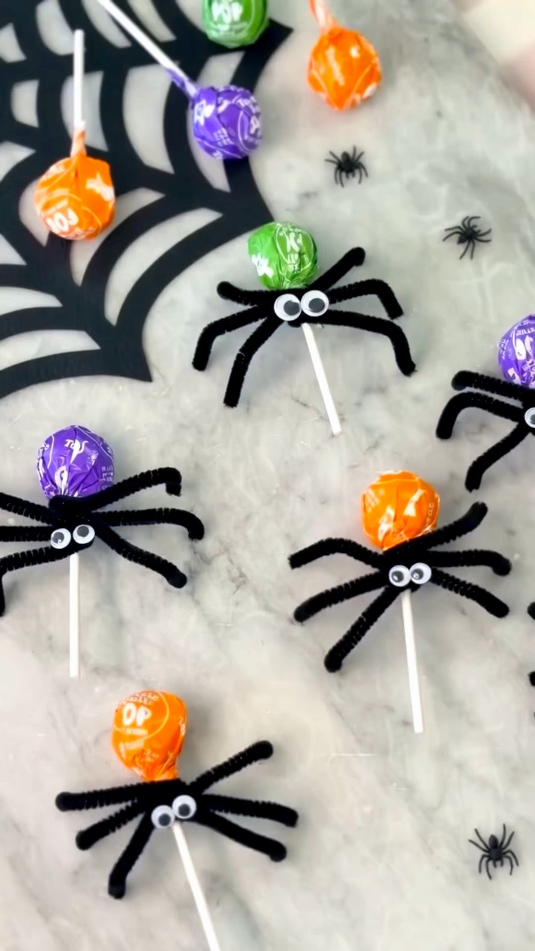 You guys!! These spider lollipops are the cutest little Halloween treat! They’re so easy to make with Tootsie Pops, black pipe cleaners, and googly eyes, and they’re perfect for Halloween party favors, classroom parties, or Halloween treats for trick-or-treaters.

as always, tutorial on my blog BEST FRIENDS FOR FROSTING.

#LTKmomlife #LTKfoodie #LTKSeasonal