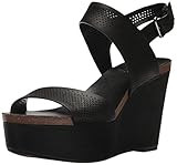 Vince Camuto Women's Vessinta Wedge Sandal, Black, 11 Medium US | Amazon (US)