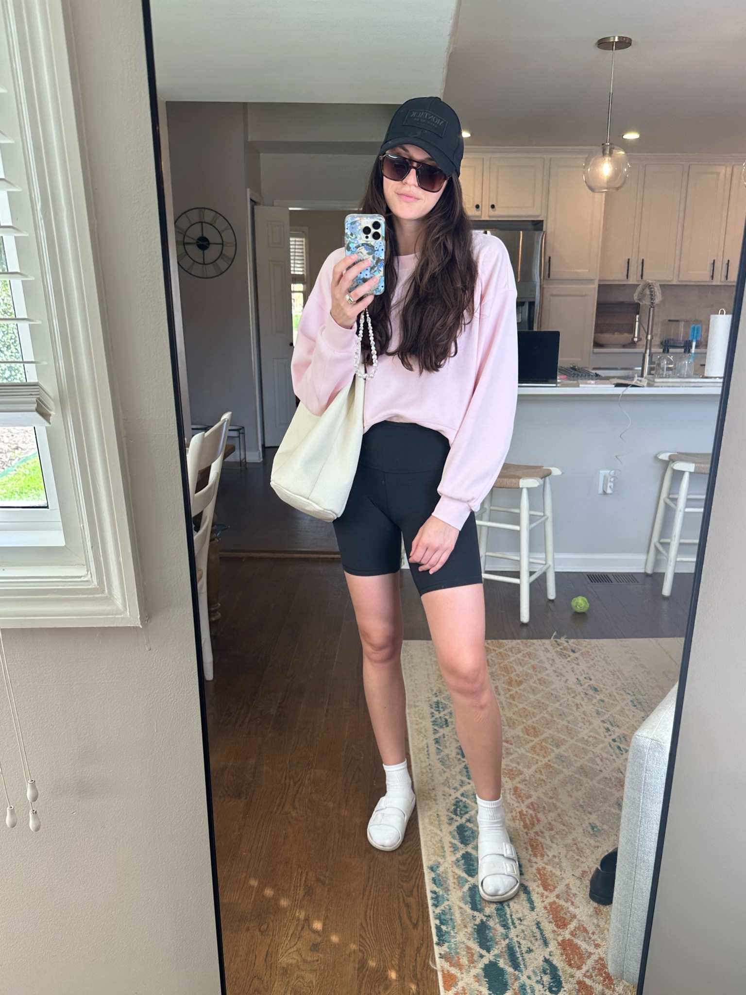 I try collecting accessories (bag, hats, shoes, scarves etc) in colors basic colors I wear a lot, for me it’s black, white, beige/camel so that I can quickly make a casual outfit look more put together with accessories! 

#LTKfit #LTKstyletip #LTKunder100