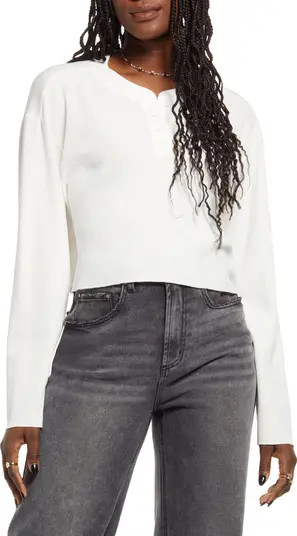 BP. Cotton Blend Thermal Henley | Nordstrom | Nordstrom