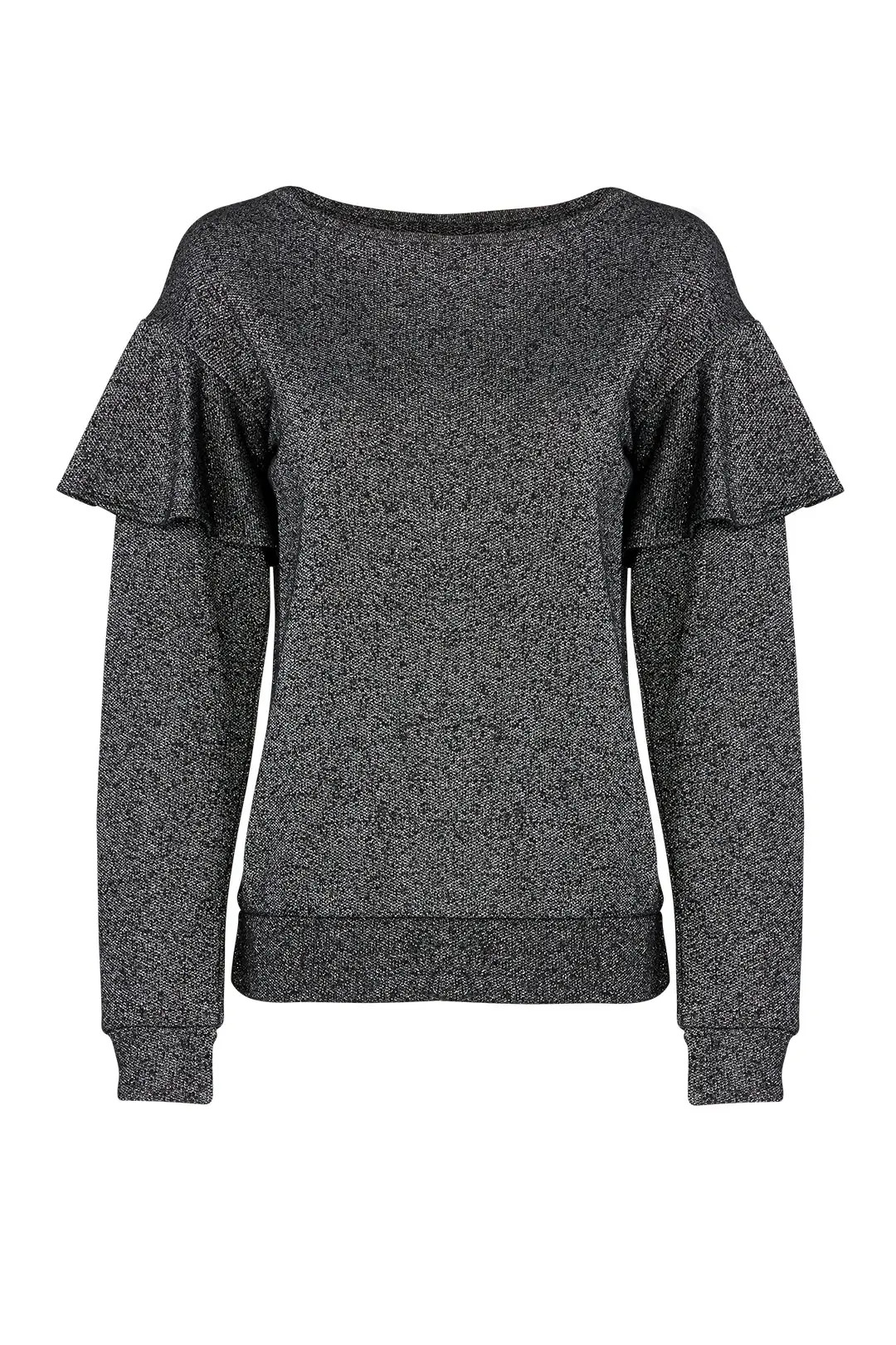 Sanctuary Terry Ruffle Sweatshirt | Rent The Runway