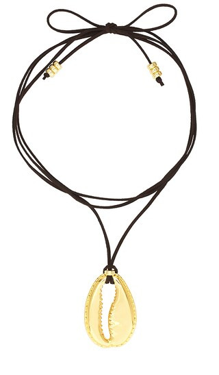 Concha Wrap Necklace in Gold Plated | Revolve Clothing (Global)
