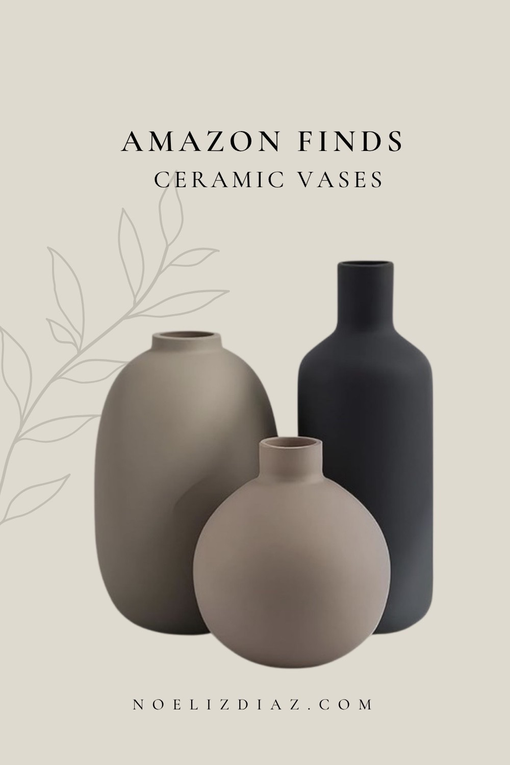 Minimalistic ceramic vases! #amazonhome #home #homedecor #interiors #vases #livingroom #neutralhome #neutralvases

#LTKHome #LTKBaby #LTKSaleAlert