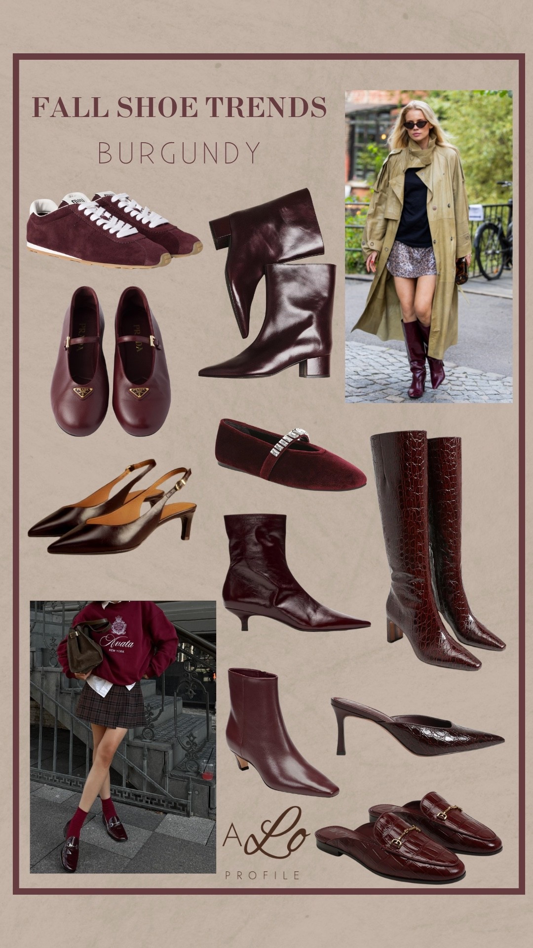 Fall Shoe Trends: Burgundy // fall shoes, fall shoe trends, trending shoes for fall, fall style, fall outfits, fall wardrobe, fall fashion, fall trend forecast, fall shoes, fall boots, fall heels, fall shoes on trend