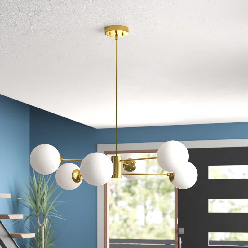 Glint 6 - Light Dimmable Sphere Chandelier | Wayfair North America