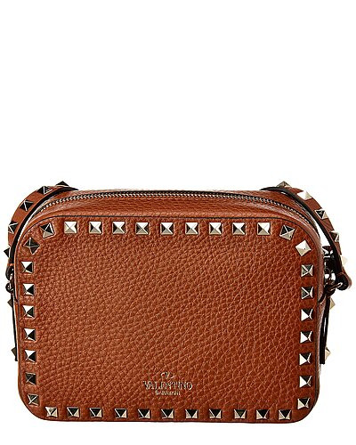 Valentino Rockstud Grainy Leather Camera Bag | Ruelala