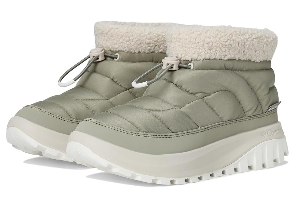 Columbia Snowtrot Shorty Women's Snow Shoes Grey Green/Dark Stone : 10.5 B - Medium, Synthetic | Zappos