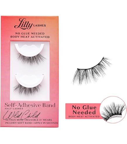 GAQQI Self Adhesive Eyelash Clusters, Natural Look No Glue Lashes 10-16mm, No Band Self Adhesive ... | Amazon (US)