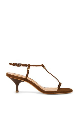 Elsha Kitten Sandal in Caramel Coffee | Revolve Clothing (Global)