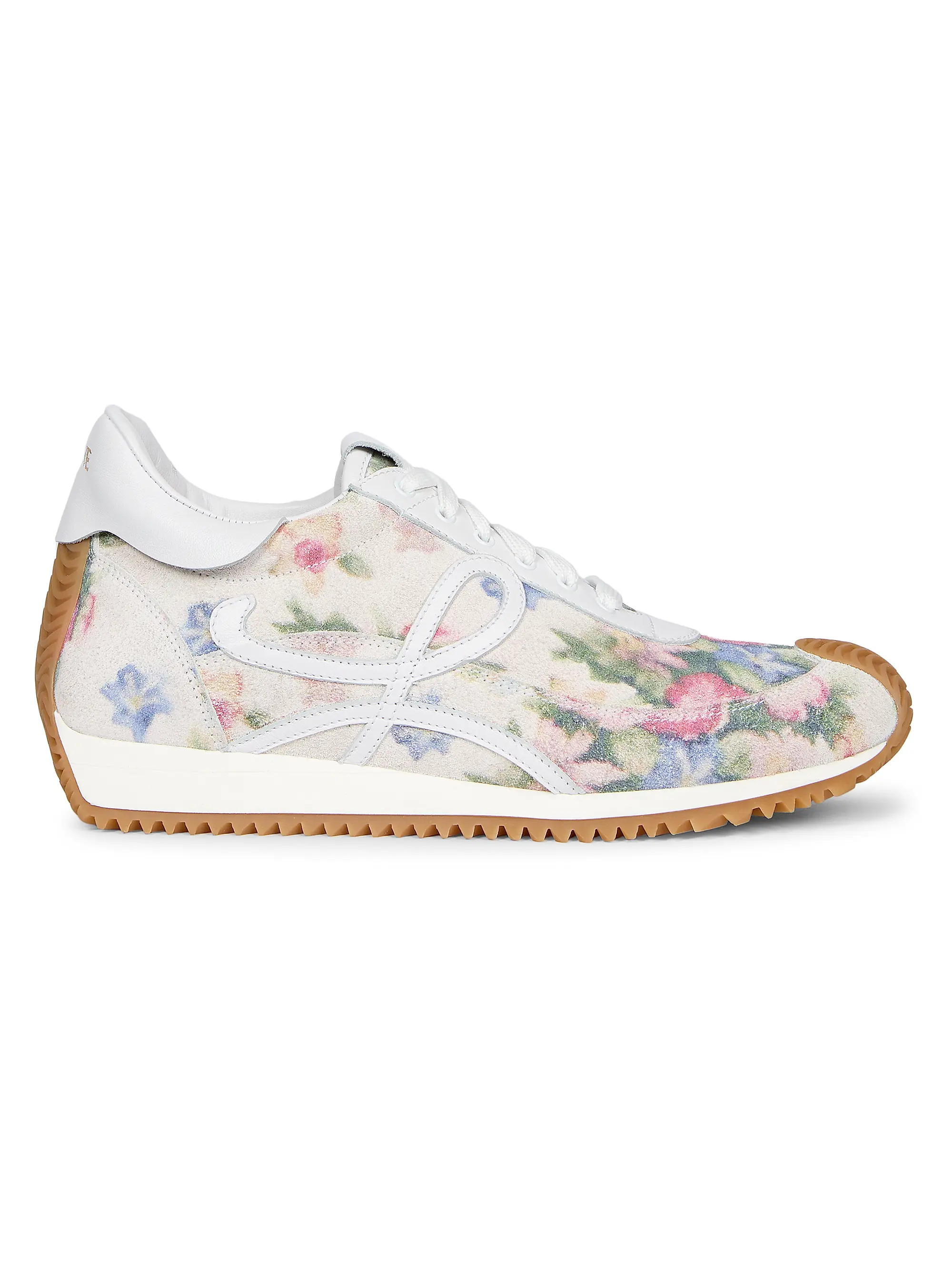 LOEWEFlow Runner Floral Brushed Suede Sneakers | Saks Fifth Avenue