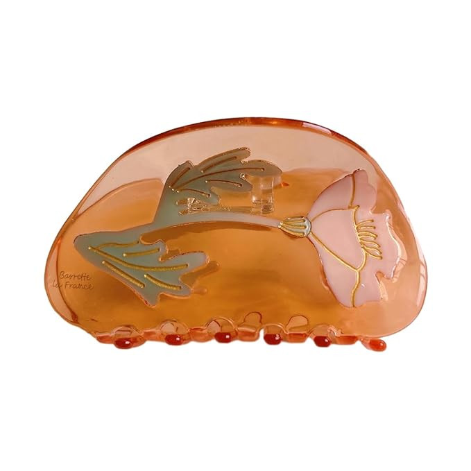 Translucent Poppy Flower Hair Clip,Acetate Hair Clip,Small Claw Clip for Women, 1 Count (Pack of ... | Amazon (US)