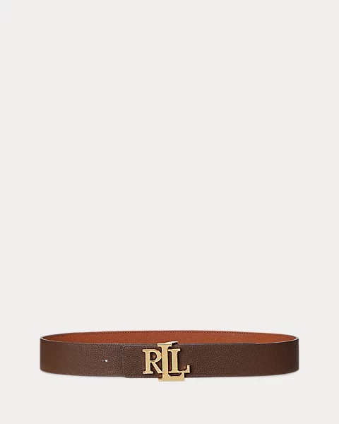 Reversible Pebbled Leather Wide Belt | Ralph Lauren (UK)