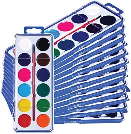 Neliblu Water color Paint Set for Kids - Bulk Watercolor Paint Set of 24 - Washable Watercolor Pa... | Amazon (US)