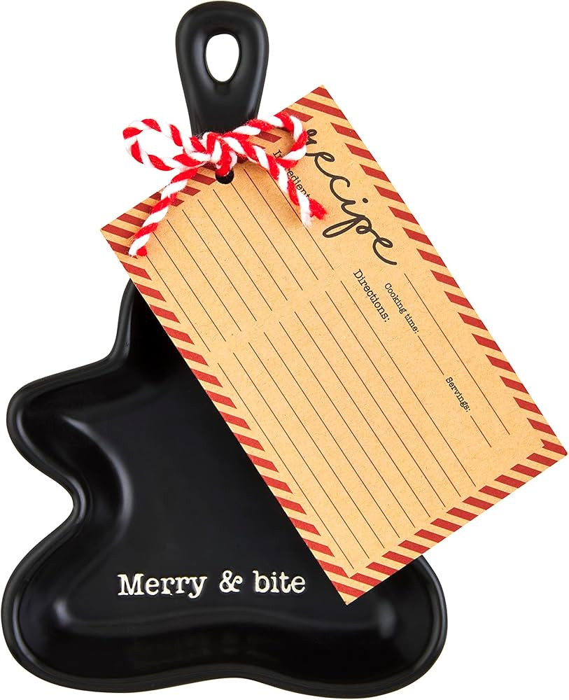 Mud Pie Holiday Cookie Skillet Set, Merry and Bite, skillet 6 1/4" x 4 1/2" | Amazon (US)