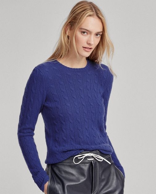 Cable-Knit Cashmere Sweater | Ralph Lauren (US)