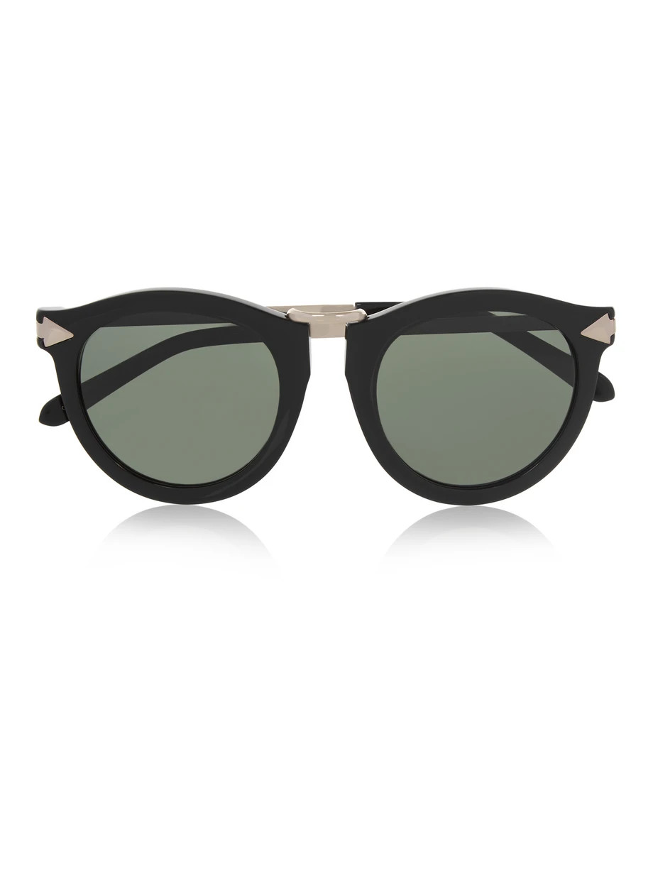 Harvest Superstars Round-Frame Acetate Sunglasses, Black, Women's, Size: One Size | NET-A-PORTER (US)