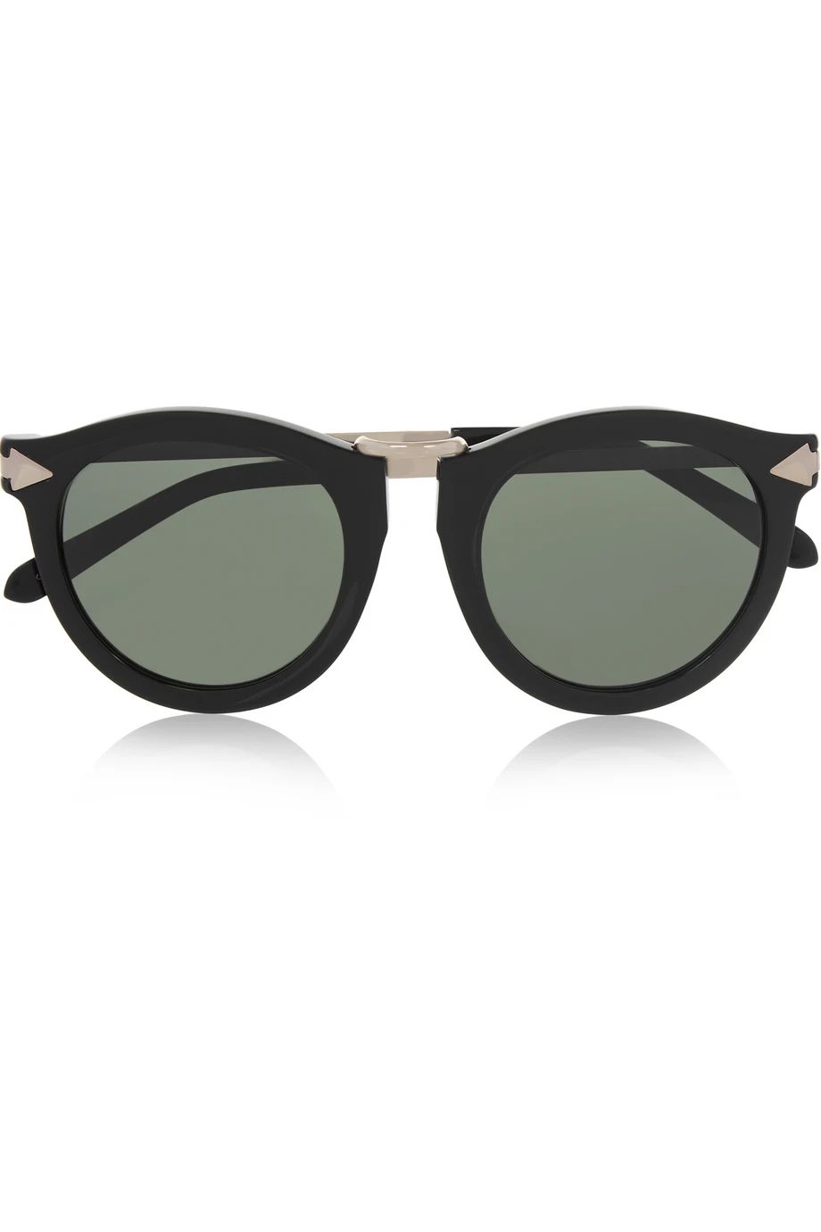 Harvest Superstars Round-Frame Acetate Sunglasses, Black, Women's, Size: One Size | NET-A-PORTER (US)