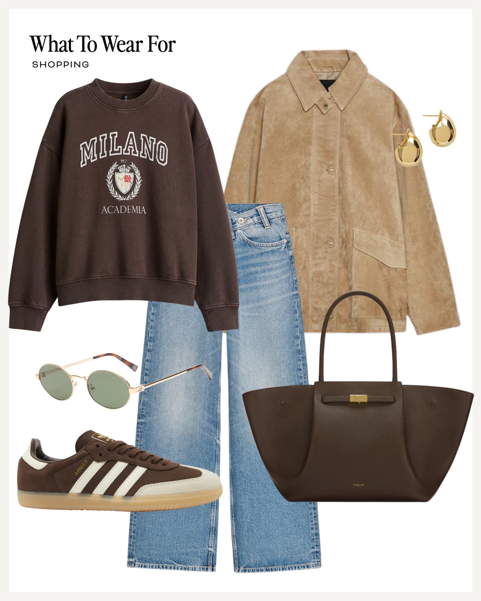 Autumn outfit ideas

Suede jacket / Zara fashion / wide leg jeans / brown adidas sambas / neutral style / demellier tote bag / brown sweatshirt / H&M

#LTKautumn #LTKuk