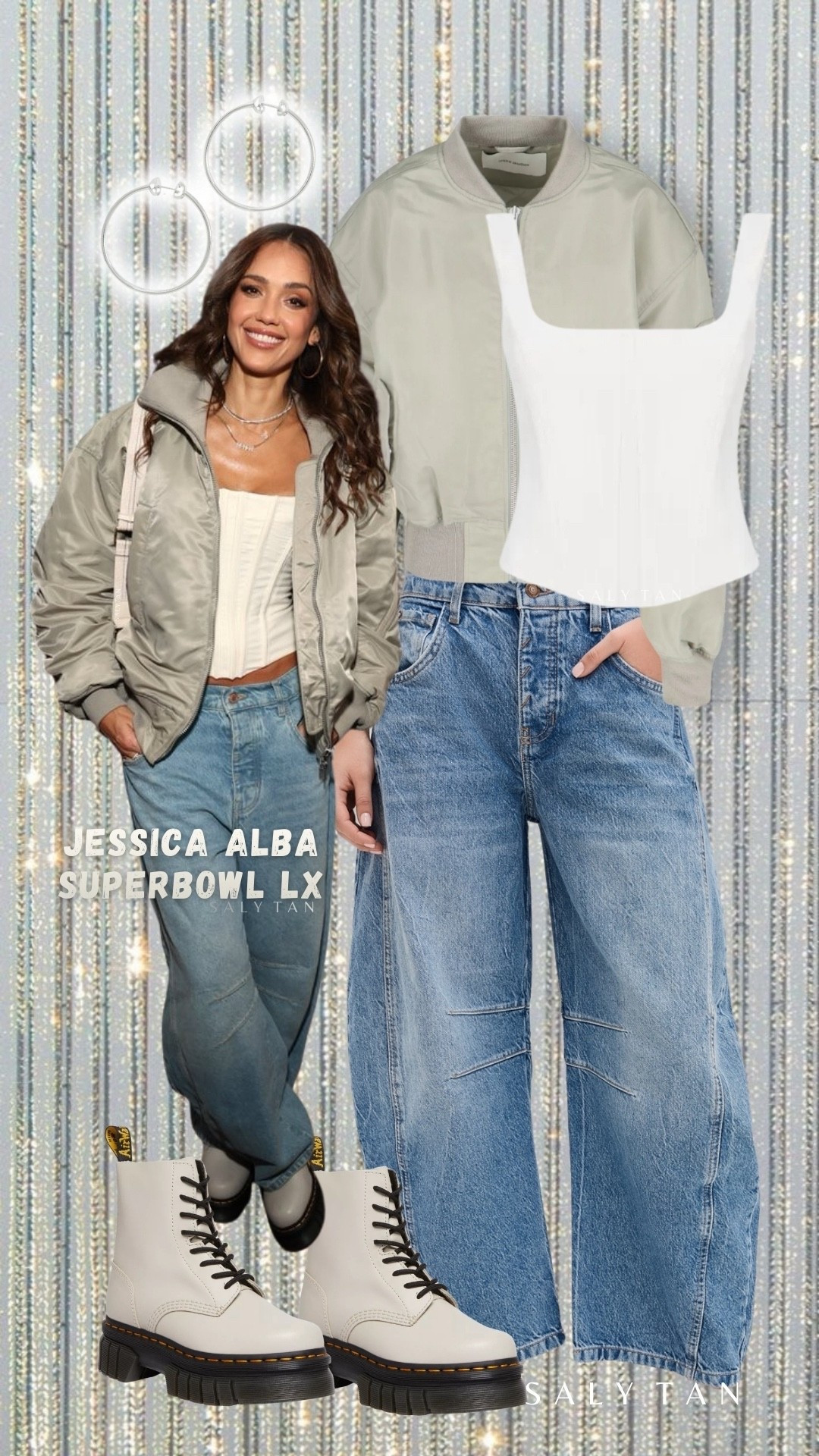 Jessica Alba’s Superbowl 60/LX Outfit

Free people mid rise barrel jeans 
Levi’s cinched barrel jeans (let love in)

OOTD, Benitobowl outfit, bad bunny half time show dancers in La casita/house


#LTKgrwm #LTKdayinmylife #LTKootd