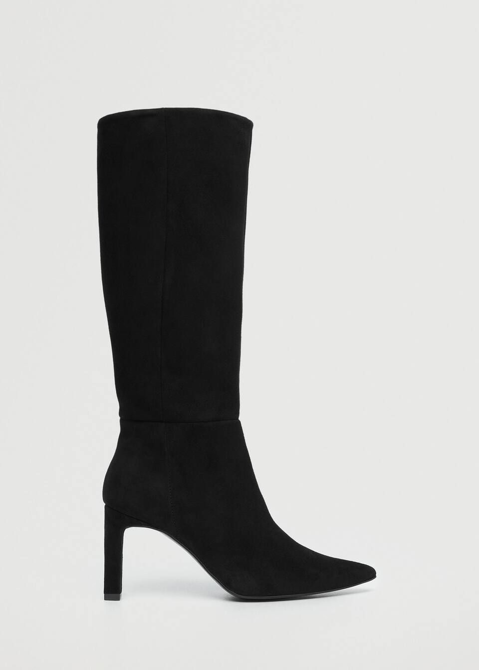 Heel leather boot | MANGO (NL)