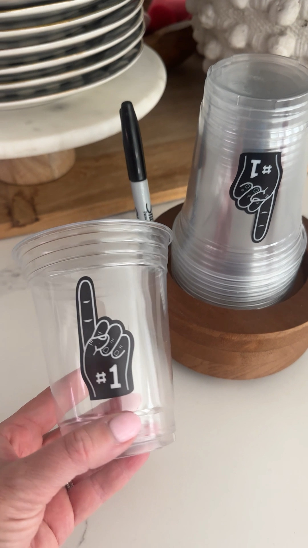 This cup holder is a hosting staple snd how cute are these foam finger cups?!
.


#LTKHome #LTKfoodie #LTKSeasonal