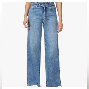Kensie jeans retro luxe stretch the Carla high rise wide leg jeans braided belt | Poshmark