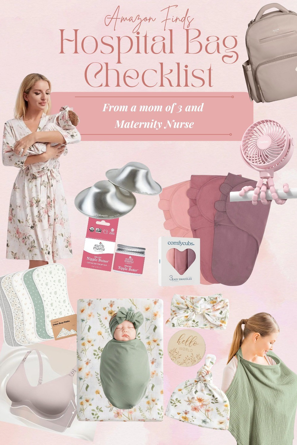 Hospital Bag Checklist for having a baby. Amazon finds

#LTKBump #LTKBaby #LTKFindsUnder50