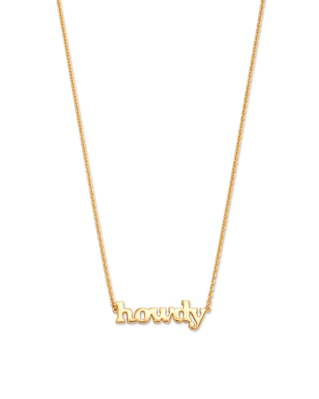 Howdy Pendant Necklace in 18k Yellow Gold Vermeil | Kendra Scott | Kendra Scott