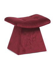 18x16 Florence Velvet Tufted Ottoman | Poufs & Ottomans  | Marshalls | Marshalls