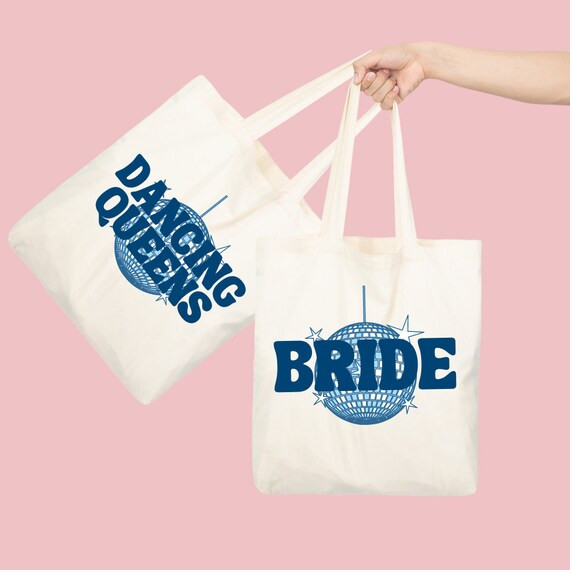 Dancing Queen Bride Bachelorette Party Tote Bags Last Disco - Etsy | Etsy (US)