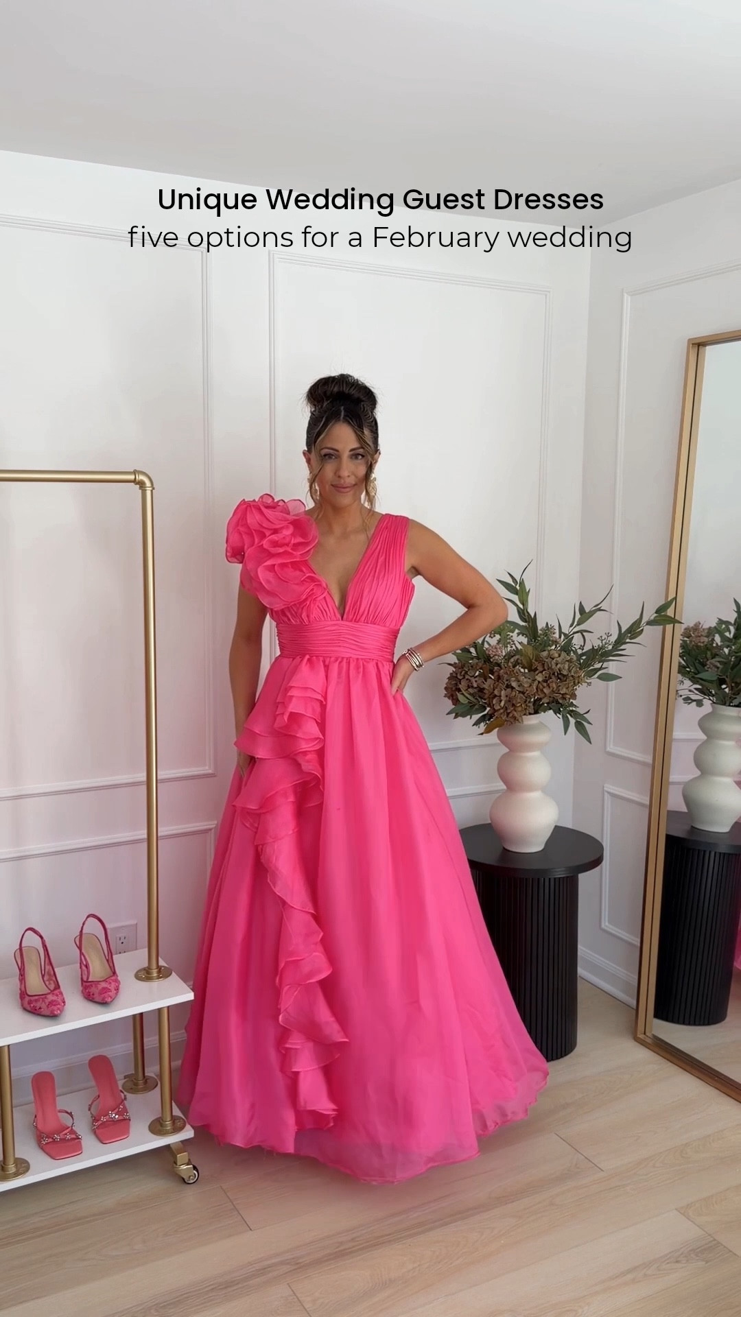 Unique wedding guest dresses for a February Valentine’s Day wedding or if you just love the color pink 🎀💗 …. wearing size small or 4 in all of them

#LTKValentine #LTKootd #LTKWedding