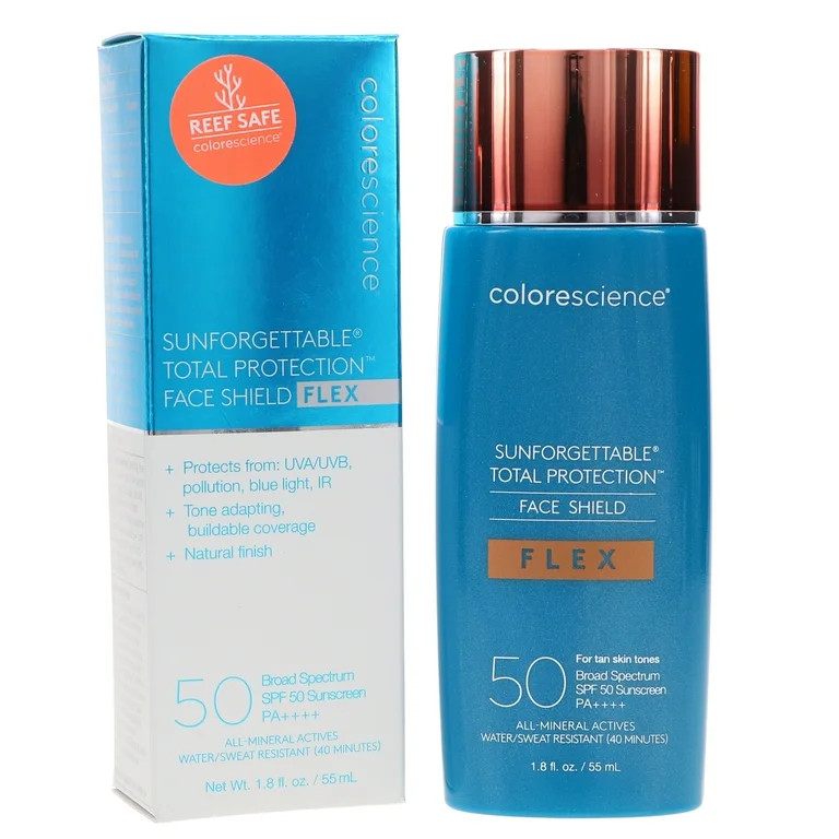 Colorescience Sunforgettable Total Protection Face Shield Flex Broad Spectrum SPF 50 Tan 1.8 oz/5... | Walmart (US)