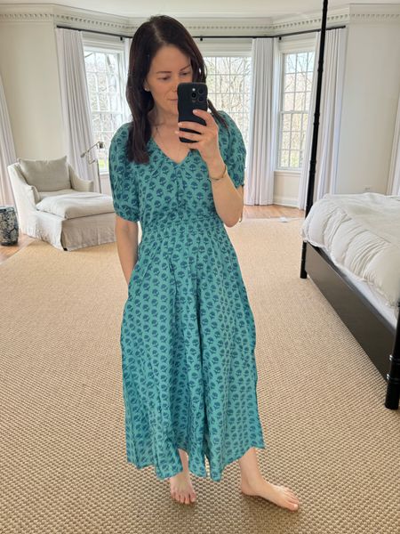 Another gem from Ophelia and Indigo. This block print dress is the perfect color for spring and summer. Would be a great vacation dress too. I’m a size 26 and C cup and wearing a small. 

#LTKSeasonal #LTKstyletip