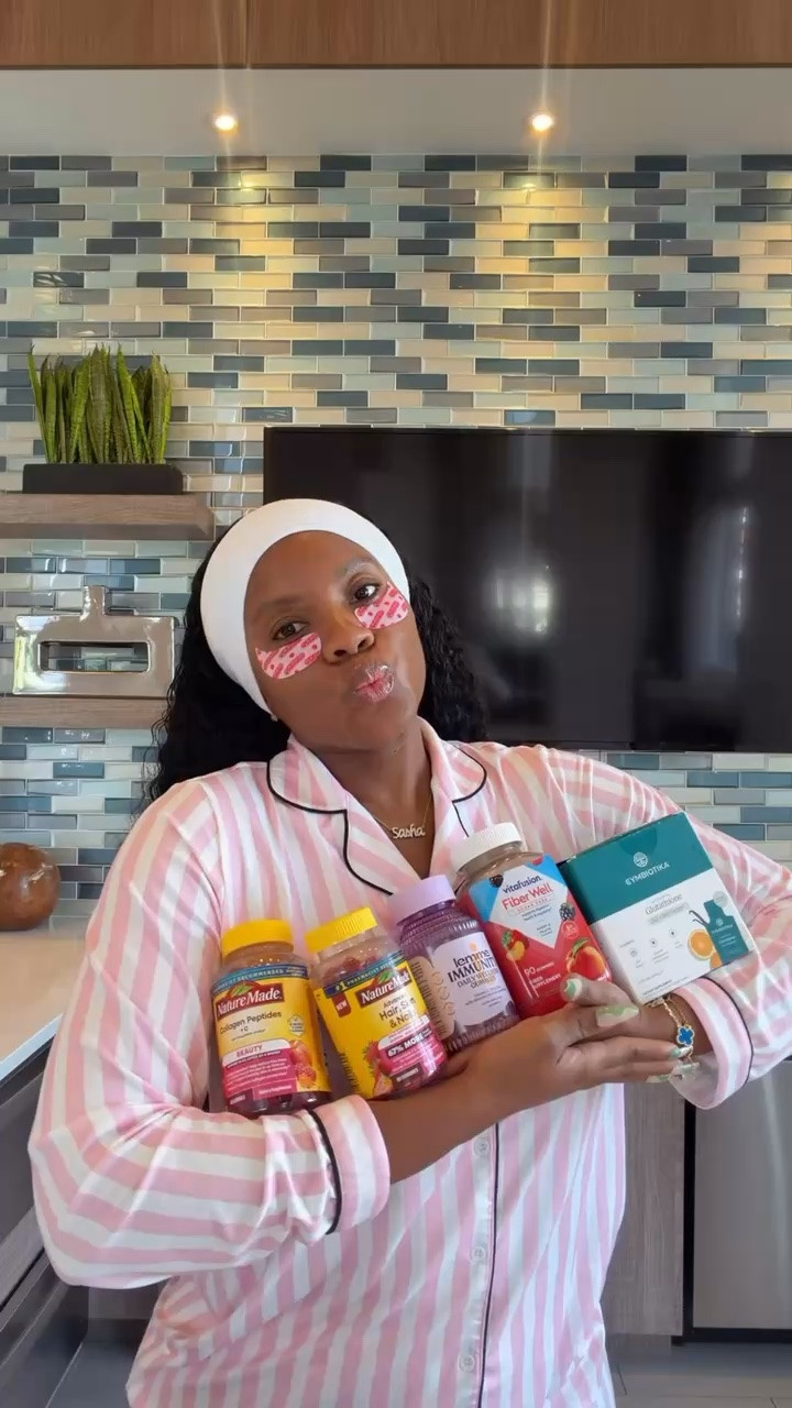 The girls that take their supplements consistently? Yeah… they’re trying to age like fine wine. 😌💖 From collagen to fiber, greens, and my daily wellness staples, these are the little habits I’m keeping on repeat. Healthy, glowing, and minding my business one gummy at a time.

#LTKWellness #DailyRoutine #WellnessFavorites #HealthyHabits