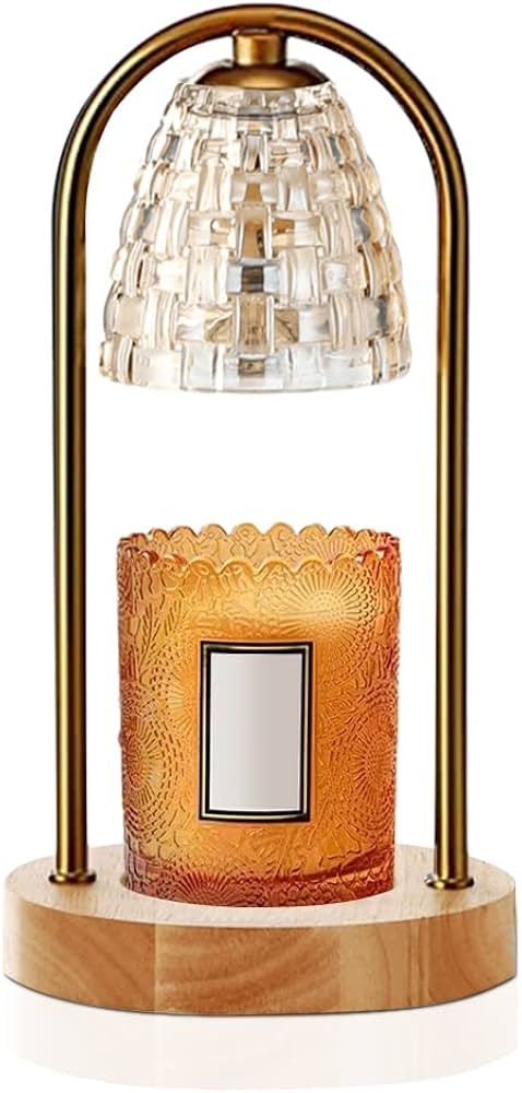 Candle Warmer Lamp, Dimmable Electric Candle Wax Melter, Top-Down Wax Warmer for Scented Wax with... | Amazon (US)