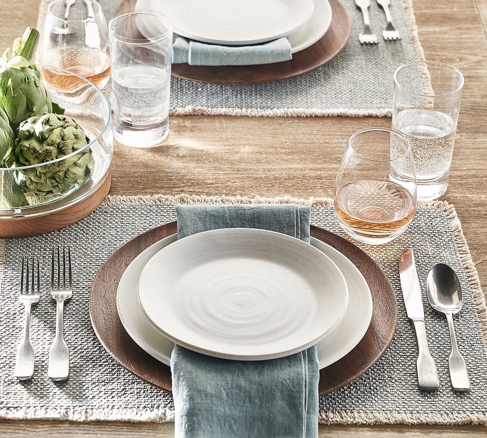 Chateau Handcrafted Acacia Wood Charger Plate | Pottery Barn (US)