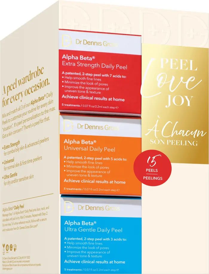 Dr. Dennis Gross Skincare Peel. Love. Joy. Set USD $51 Value | Nordstrom | Nordstrom