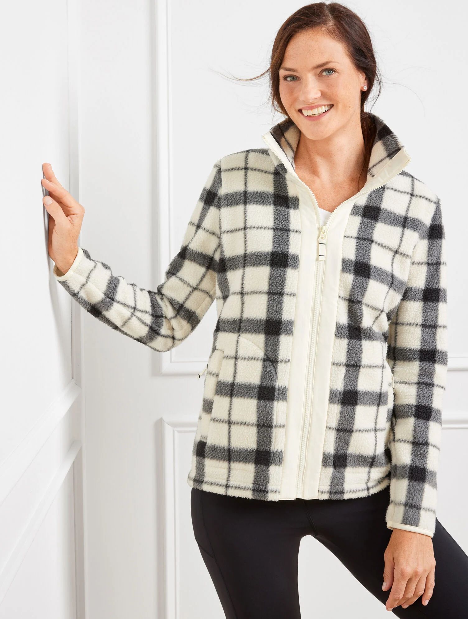 Merry Plaid Cozy Sherpa Jacket | Talbots