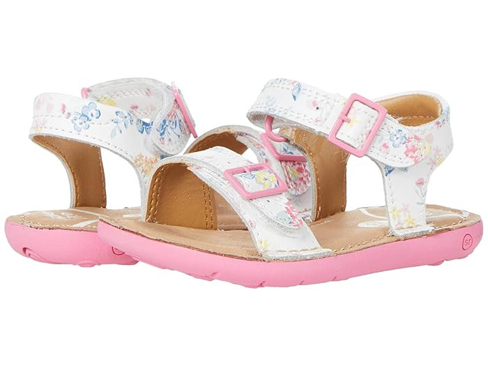 Stride Rite SRT Kingsley (Toddler) (White Floral) Girl's Shoes | Zappos