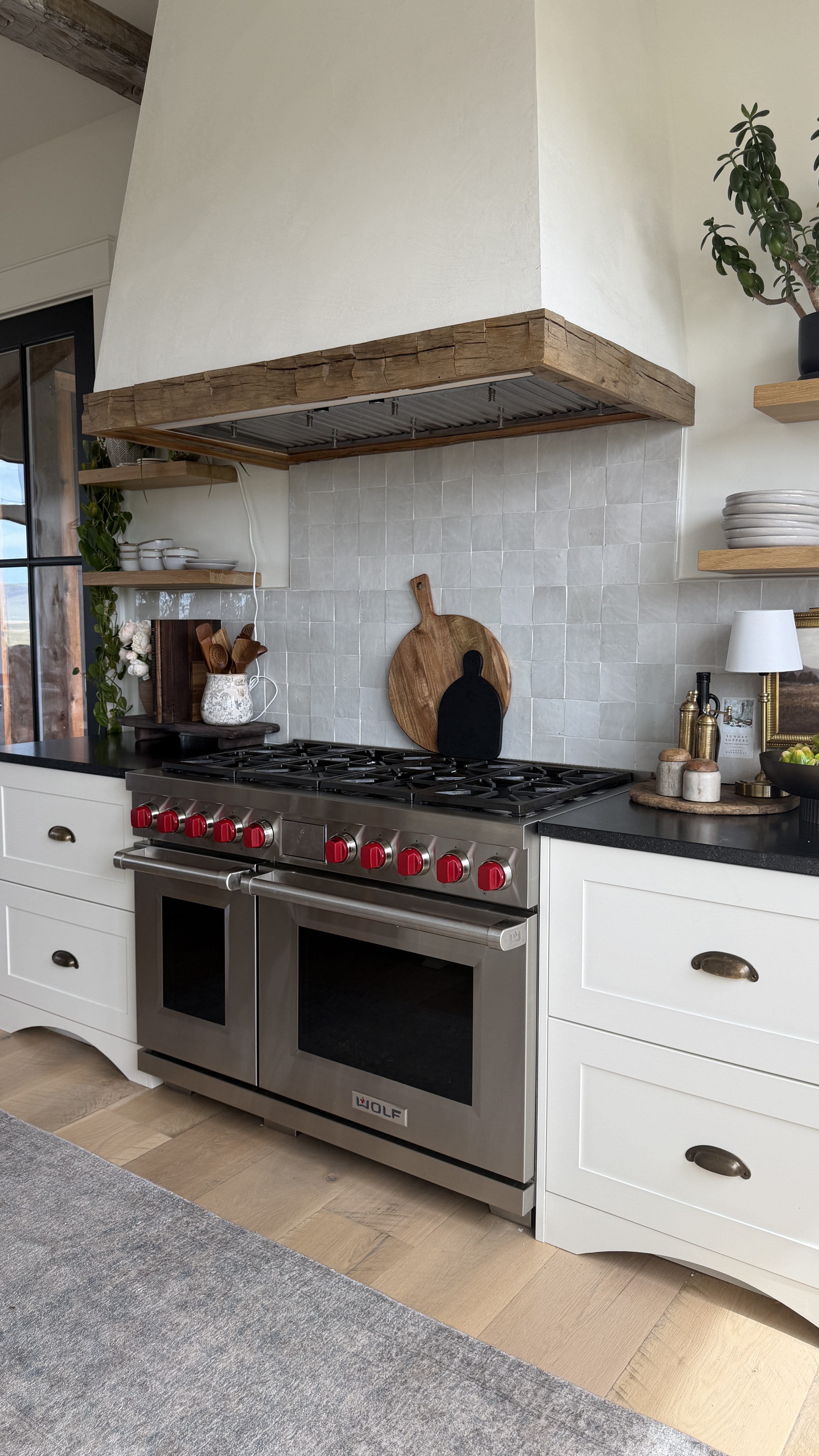 I use this large wood cutting board for everything. Meal prep, serving snacks when people come over, even just leaning against the backsplash because it looks pretty sitting on the counter.

It's one of those kitchen staples that gets better the more you use it, and I'd replace it immediately if something happened to it. 

 #LTKmomlife #LTKvlog #LTKHome