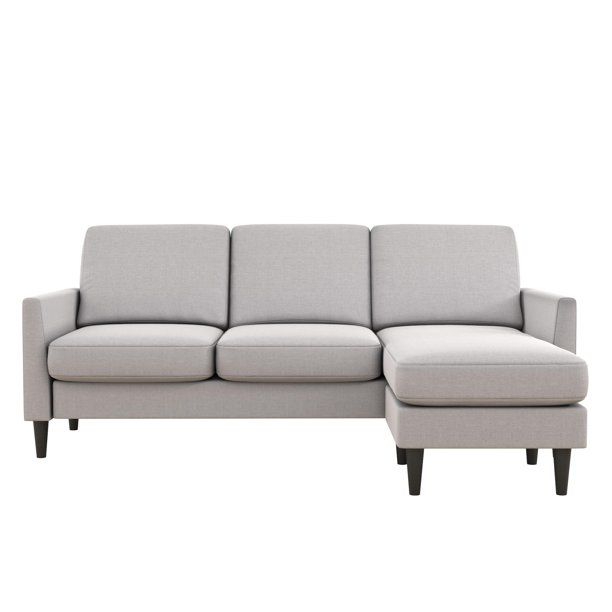Mr. Kate Winston Reversible Sofa Sectional, Light Gray Linen | Walmart (US)