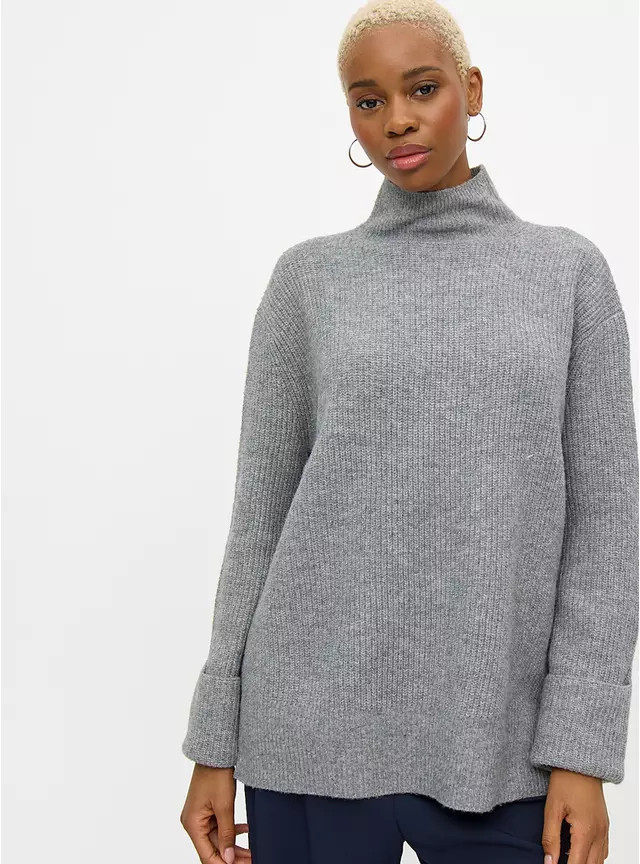 Buy Grey High Neck Jumper XL | Jumpers | Tu | Tu Clothing