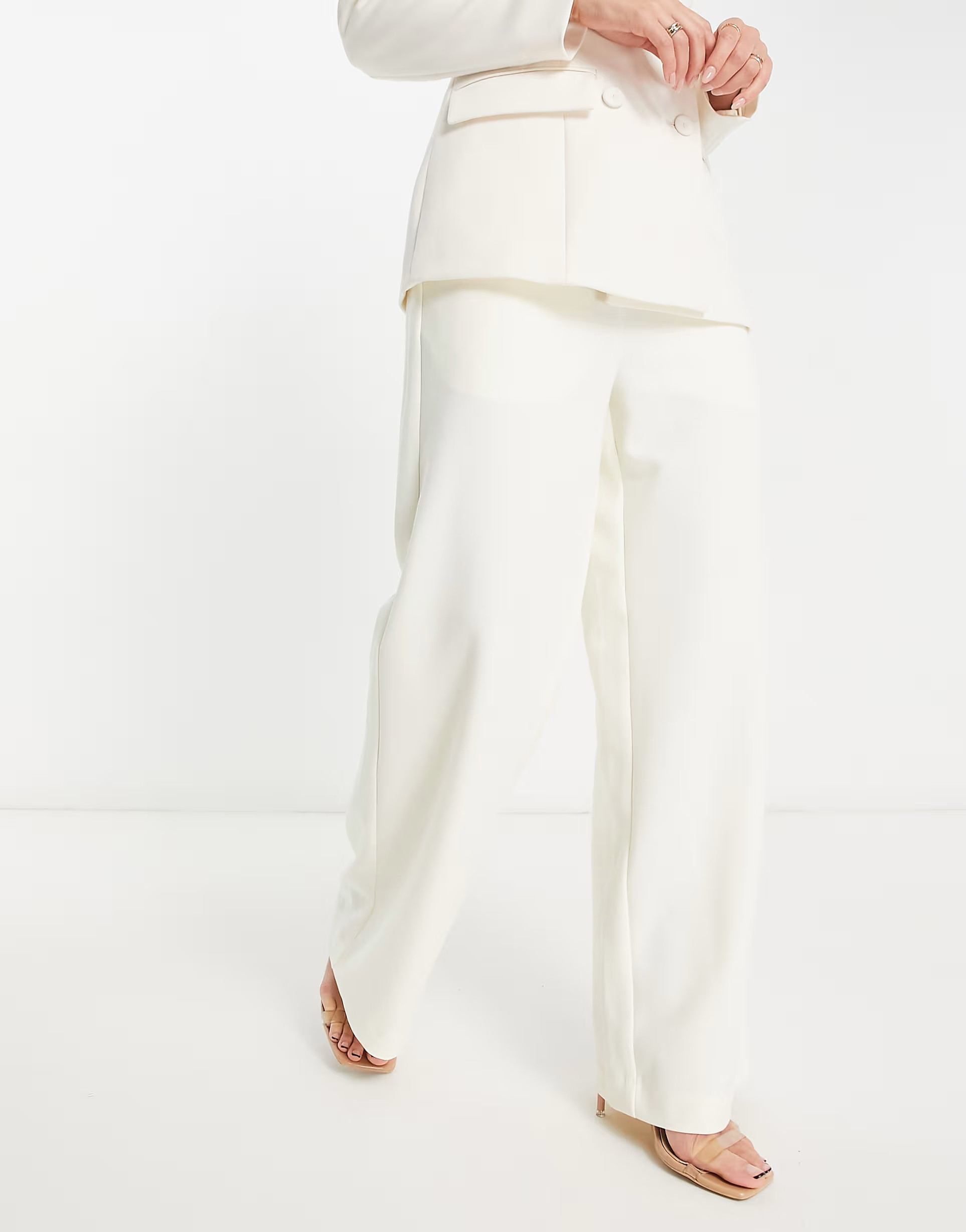 Y.A.S Bridal tailored suit co-ord in white | ASOS (Global)